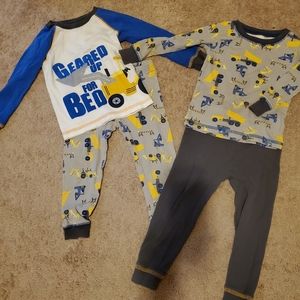 2T truck pajama set-- long sleeve and pants